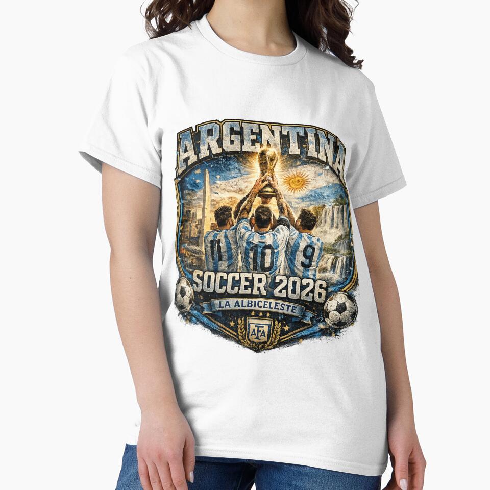 Argentina Soccer 2026 Shirt – La Albiceleste Football Fan Gift by UrbanPrintVibes