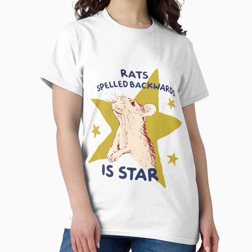 Rats Spelled Backwards Is Star Funny Rat Meme Cute Animal Lover Design by kiralynstration