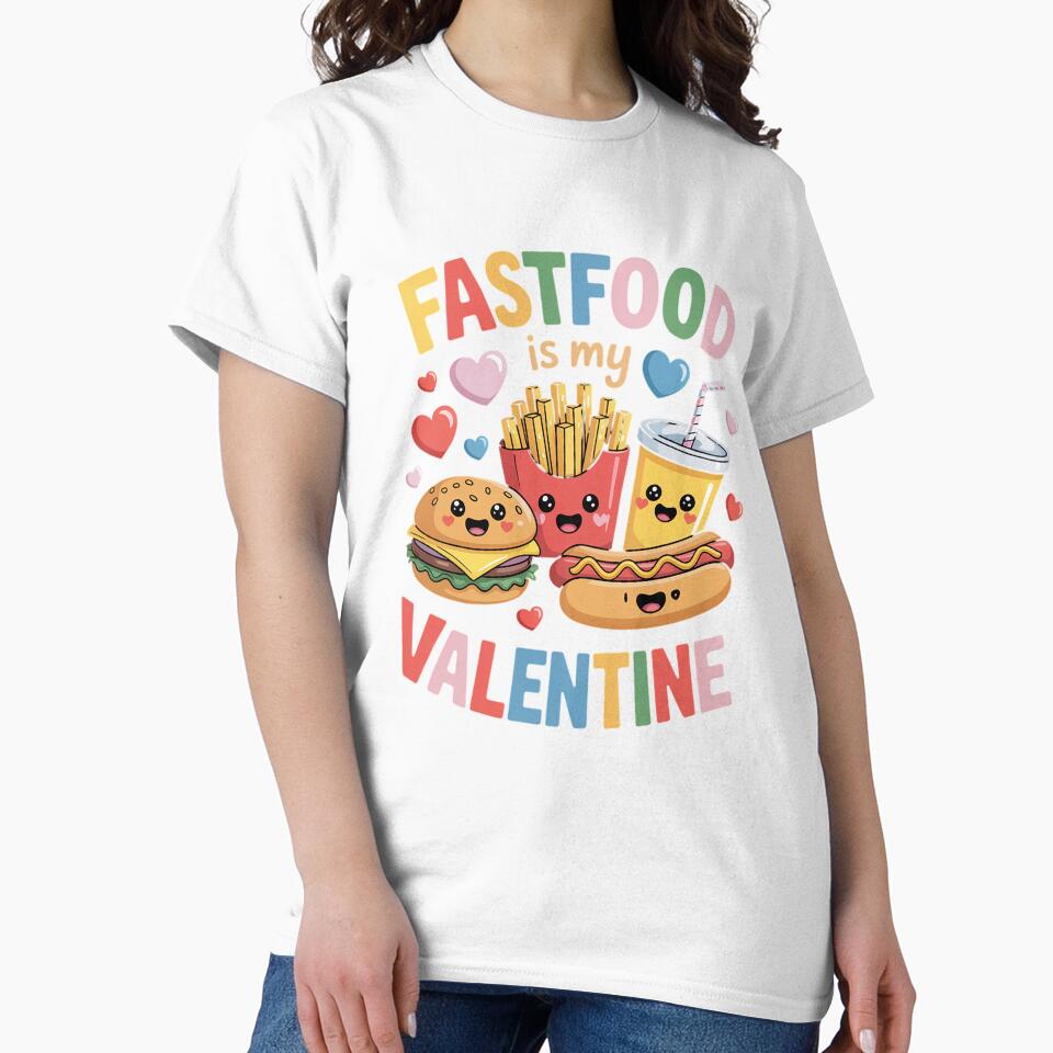 Fast Food Is My Valentine Fast Food Lover Valentine Day by milanforbes