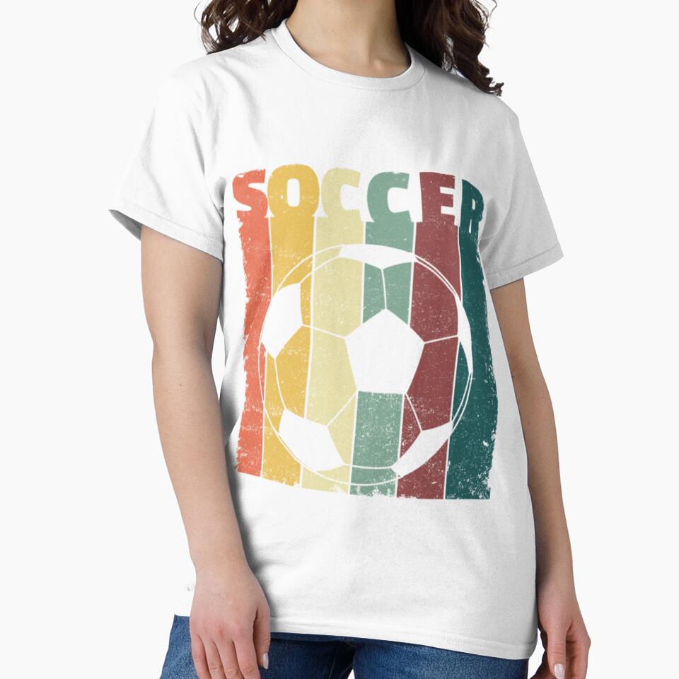 Vintage Soccer Ball Retro soccer player by aggrehhewotl