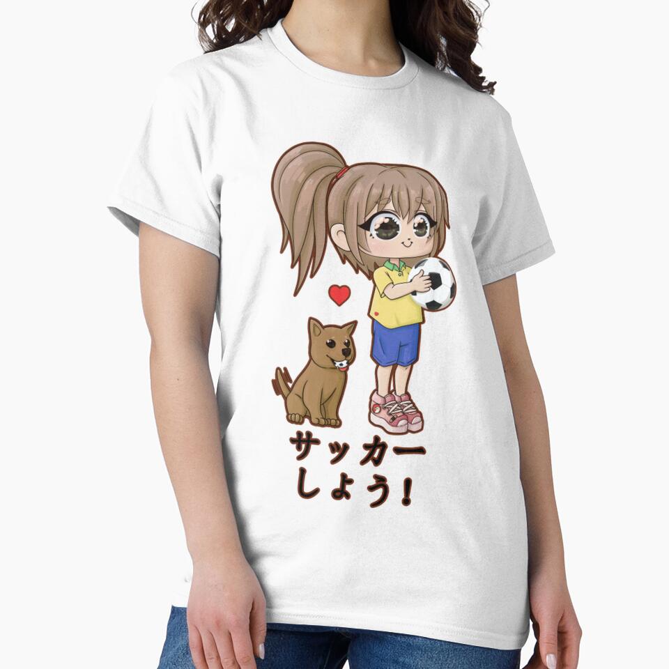 Soccer Girl Cute Anime Chibi Sports Art by LucianaMoraes
