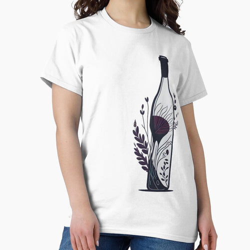 Aesthetic Flower Wine Bottle by Cravio