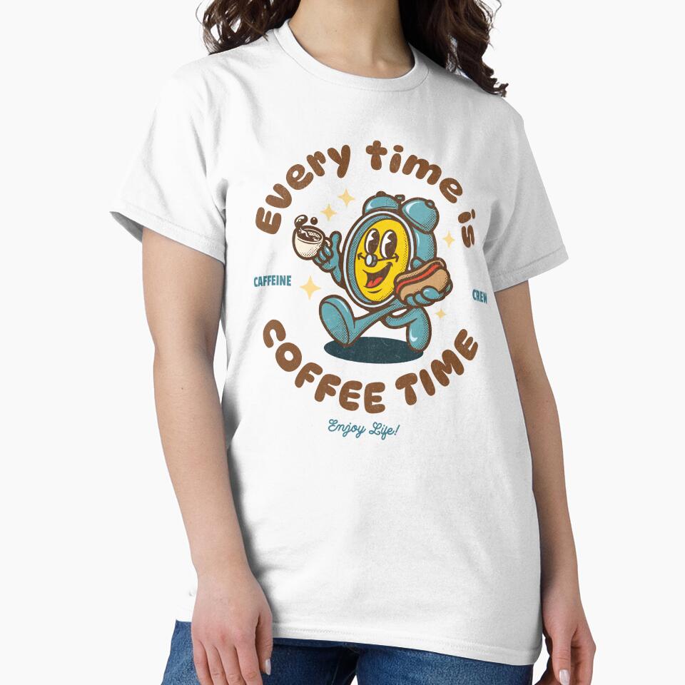 Every Time is Coffee Time  / Coffee Lover Print by Thehatinthecat