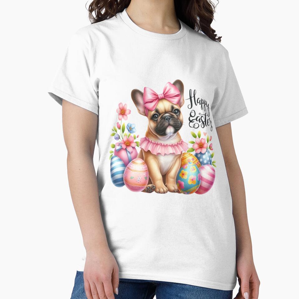 Happy Easter [French Bulldog] by Rainey Grey + Co