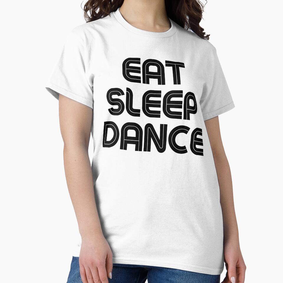 Eat Sleep Dance Repeat Black Saying by kyds