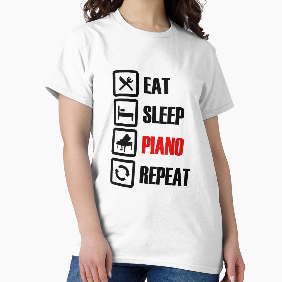 eat sleep piano repeat pianist gifts by SwifTech