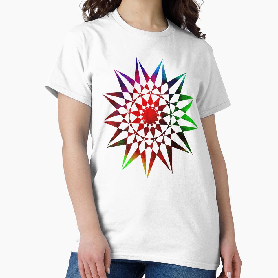 Colorful Trippy Star by Denis Marsili