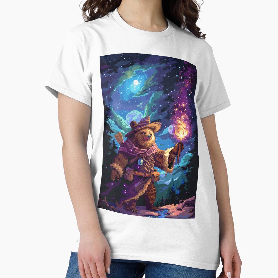 Cute Bear Wizard Pixel Art by Kaos-Bit