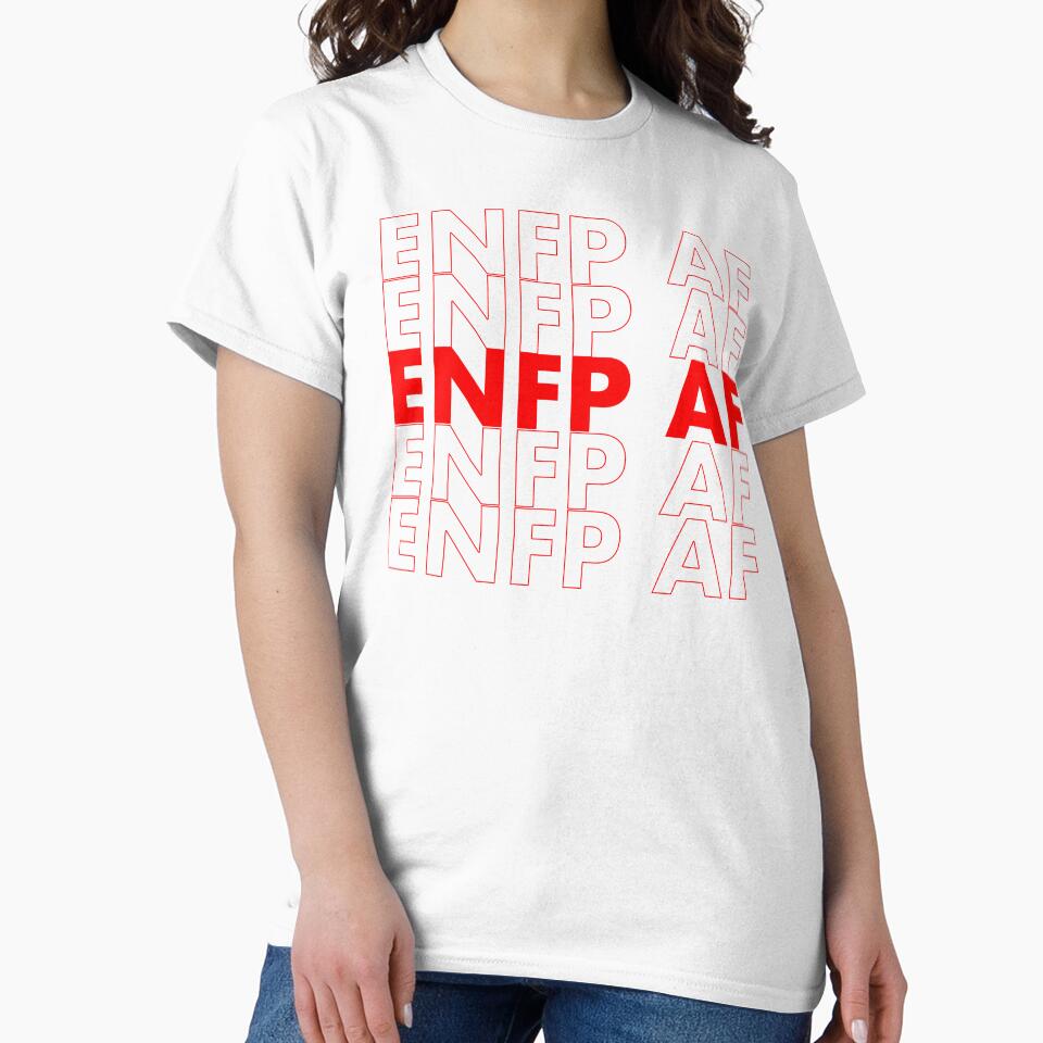 ENFP AF Red Personality MBTI Funny Shirt by FanaticTee
