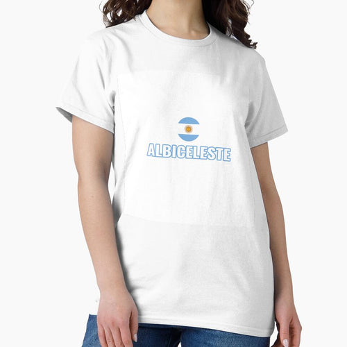ALBICELESTE – Argentine Flag Fan Tee | Uncle Jichuan by Uncle-Jichuan