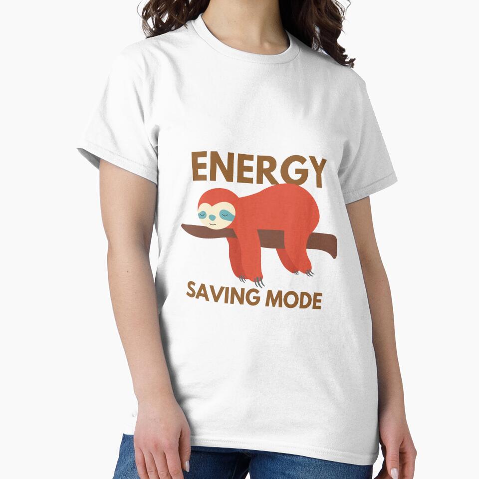 Lazy Sloth on Energy Saving Mode Essential T-Shirt for Lazy people by Showitoffbish