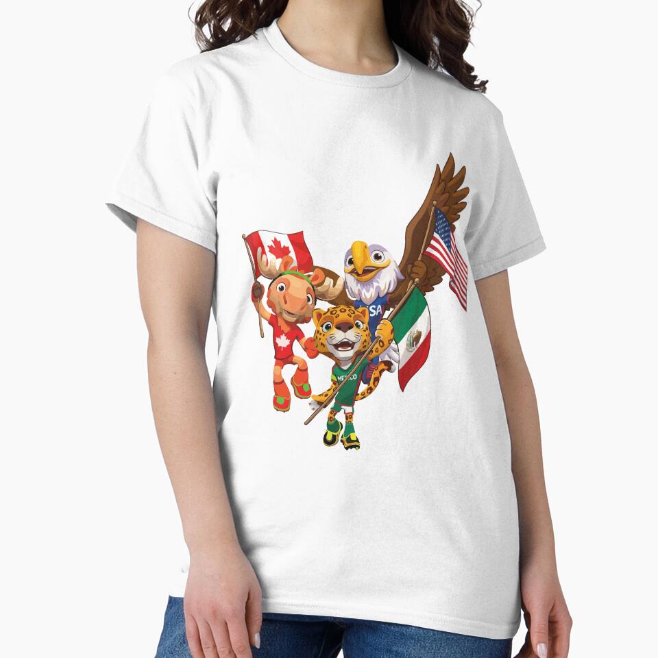 World Cup 2026 Mascots | USA Canada Mexico Cartoon Characters | Soccer Fans Design | Football Tournament Art by biribiridesigns
