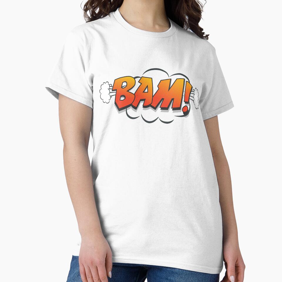 Bam, Comic, Comic Expressions, Pop Art, Pop Art Designs, Red, Yellow, Expressions, Pop Art Expressions, Pop Art Bubbles, by Henrylizarraga