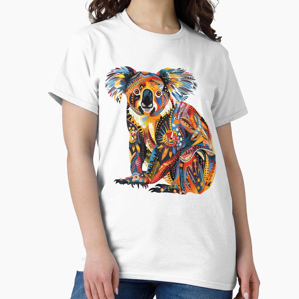 Koala in colorful Indigenous Australian Art Style by graknowles