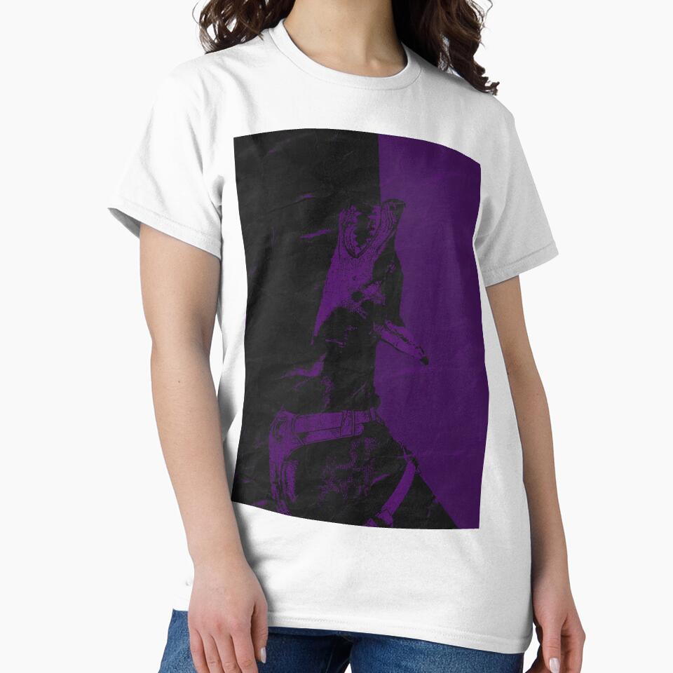 Doberman Purple Grunge by Abstract Finds