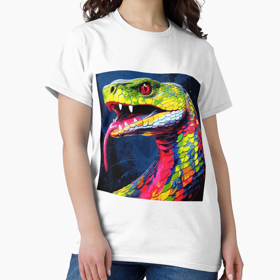 Snake Pop Art 4 by AstroRisq