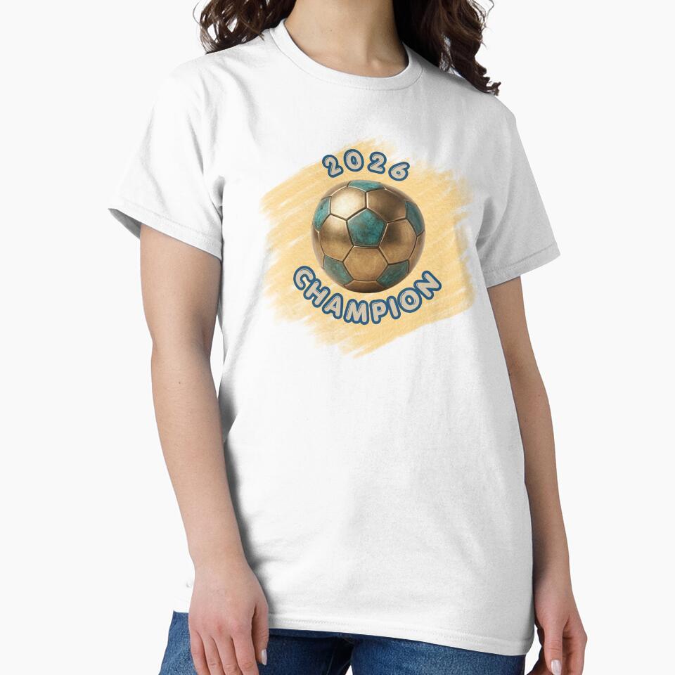Retro 2026 Soccer Champion T-Shirt, Vintage Style Football Graphic Top, Soccer Player Gift, Championship Fan Gear by wshStudio