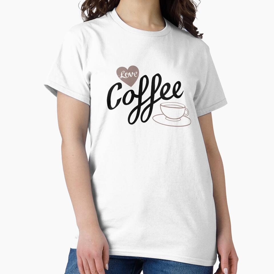 Love Coffee Script & Cup Black & Taupe by NataliePaskell