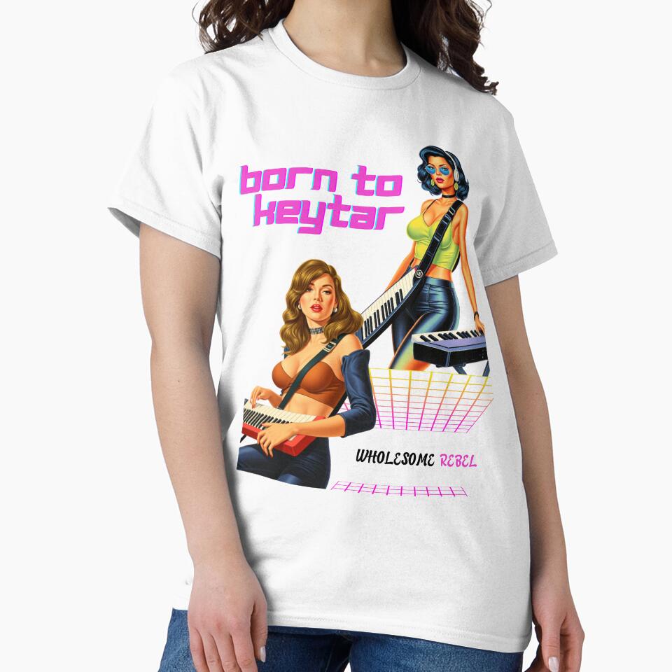 Born to Keytar 80s art by WR-Designs