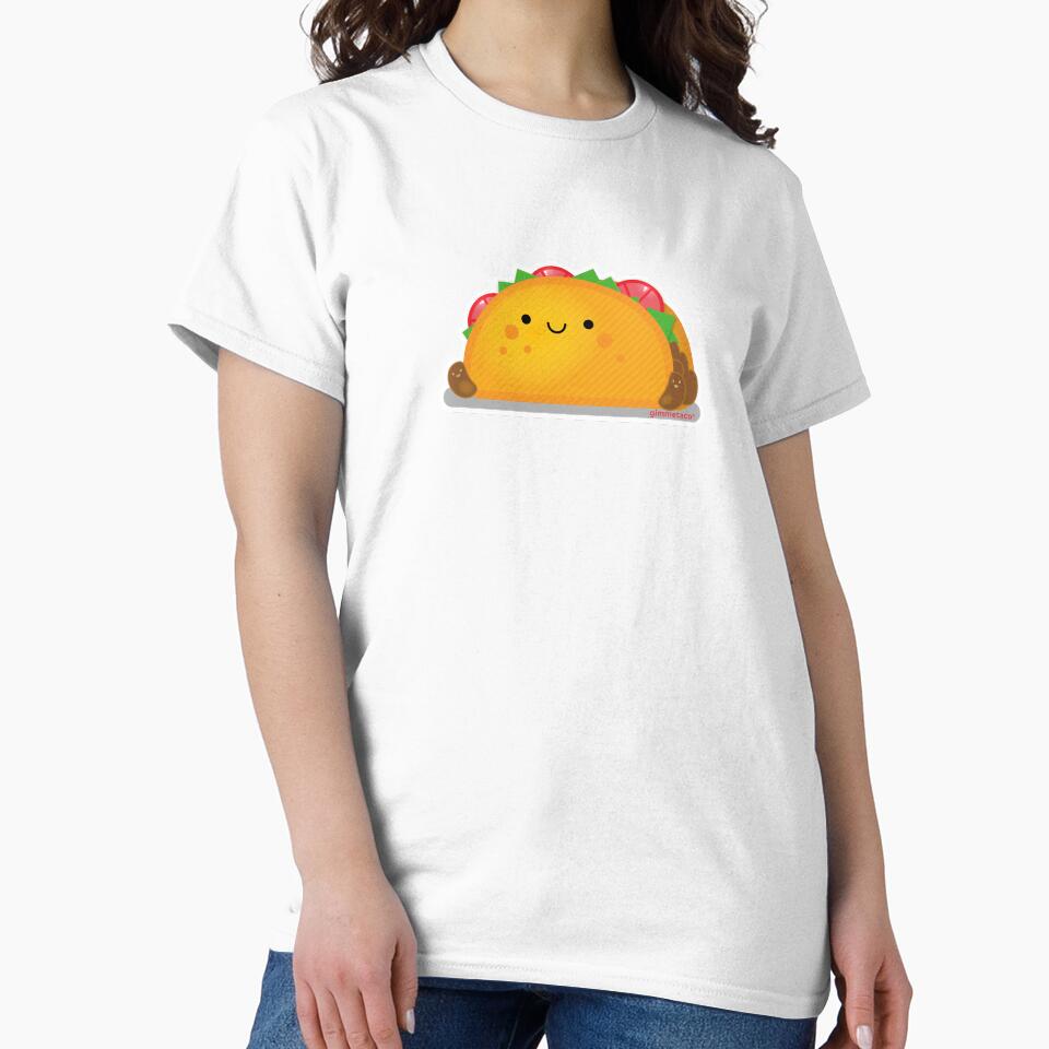 Vegetarian Taco and Smiling Beans Kawaii Taco Time by covetedcove