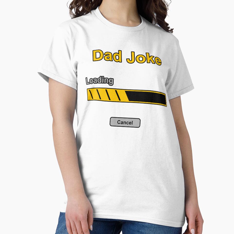 Dad Joke loading (cancel button) funny and sad by SolidEarthArt