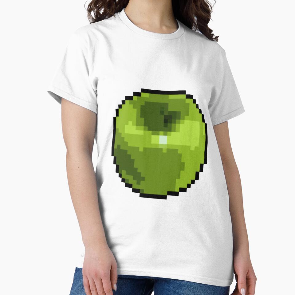 Pixel Art Green Fruit by Memeloaded