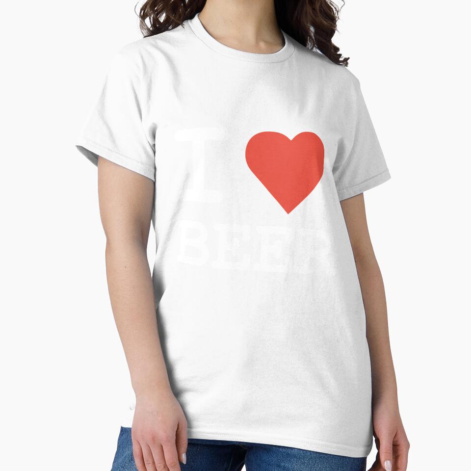 I Heart Beer (in white) by teeandsympathy
