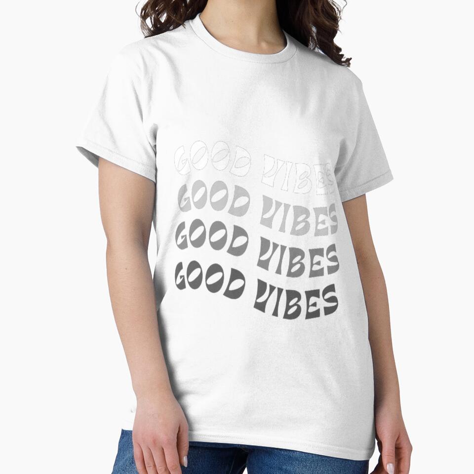 Good Vibes Wavy Text by AllYouNeed99