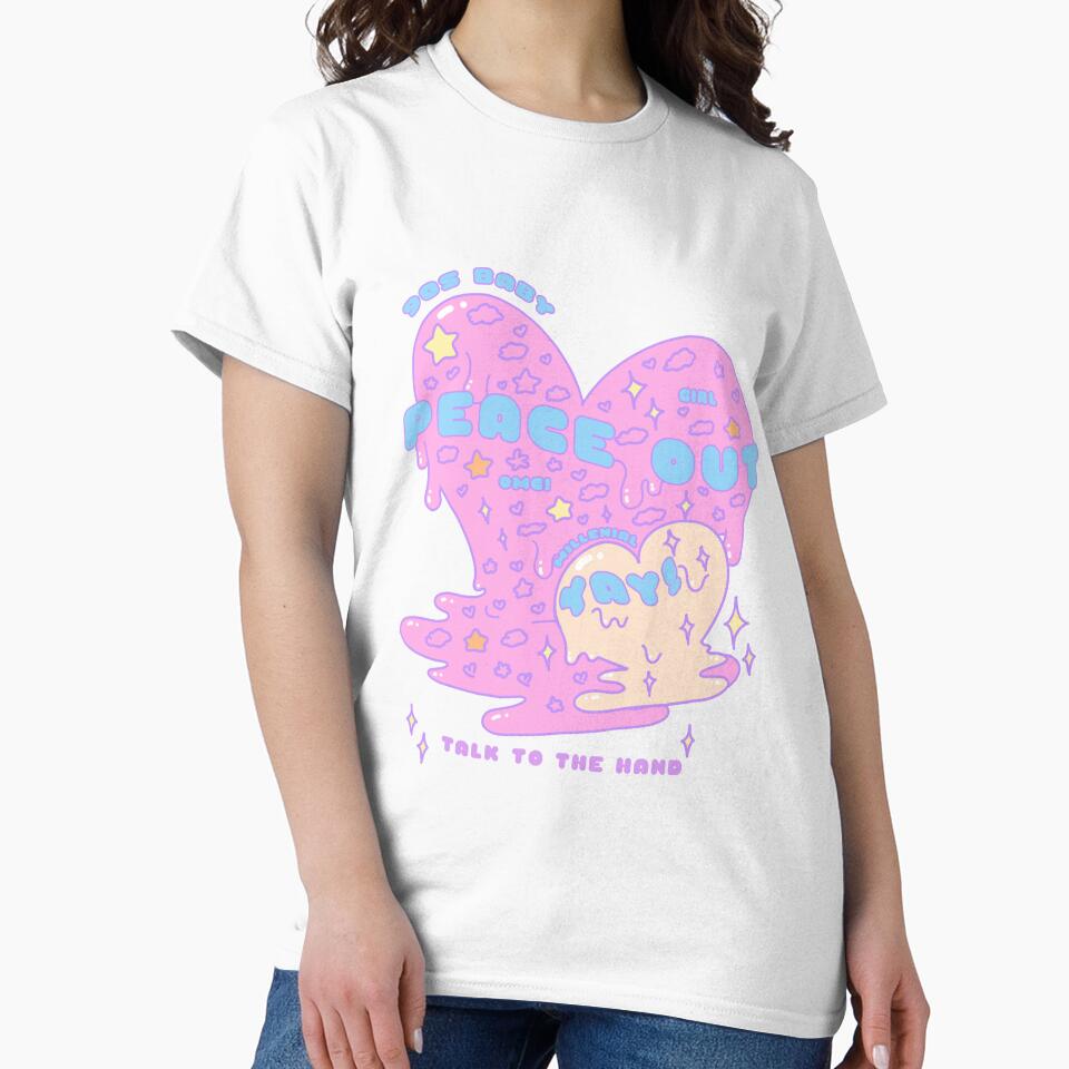 Cute Pastel Color Retro Aesthetic 90s Baby Melted Heart Quotes by Annisa Yuwanda