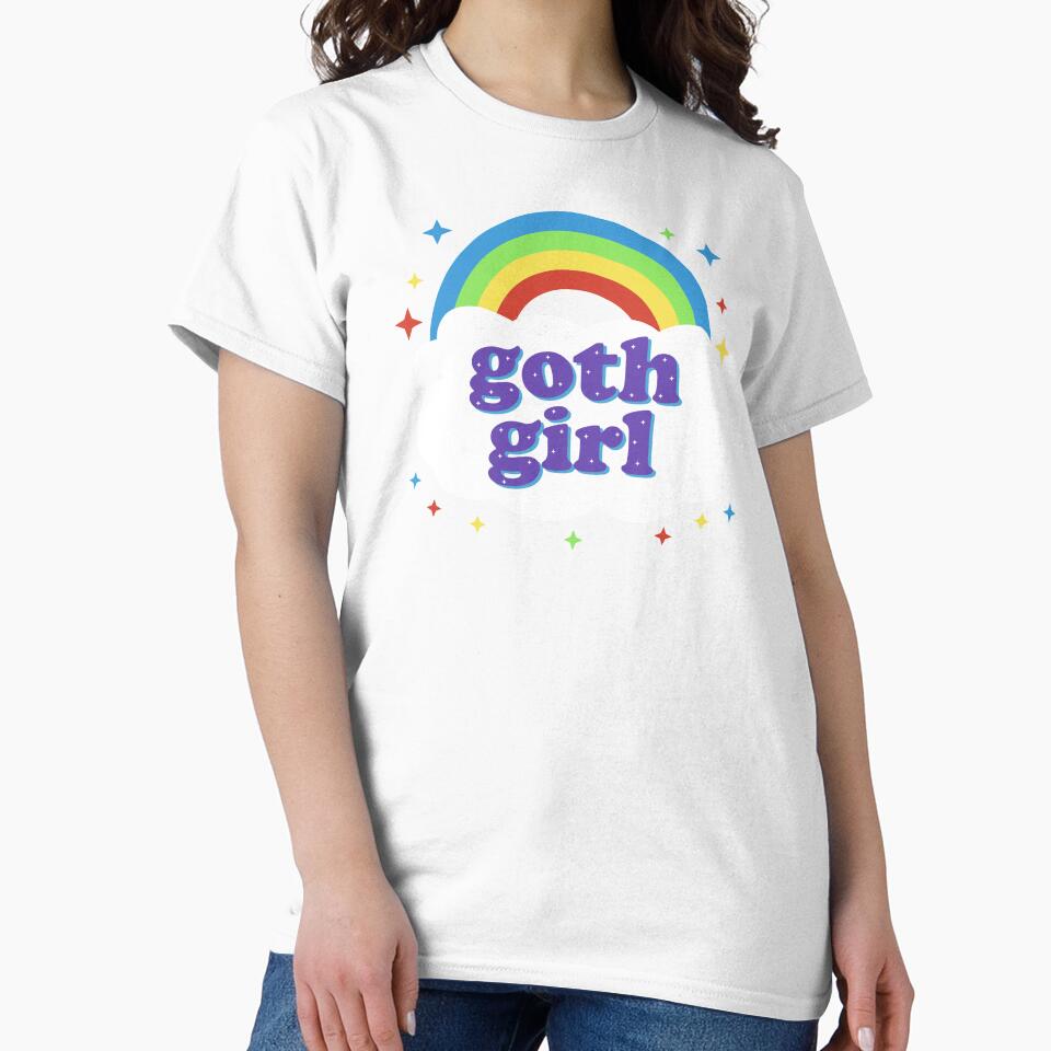 Goth Girl Cute Kawaii PastelGoth Rainbow by el-em-cee