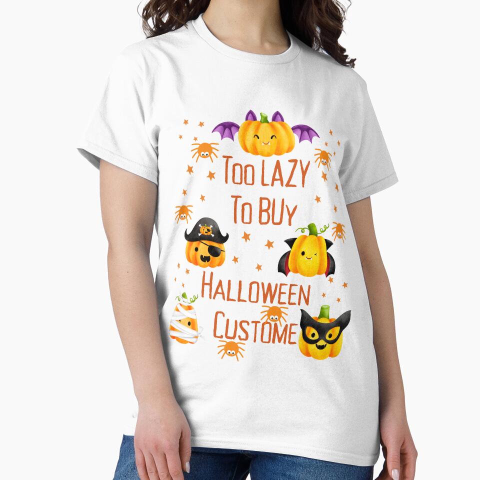 too lazy to buy halloween costume by Inspirely