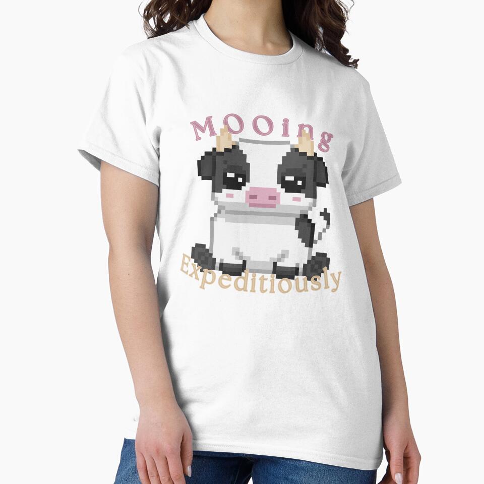 MOOing Expeditiously Pixel Art | Cozy Meme Plush by JAVbyBR