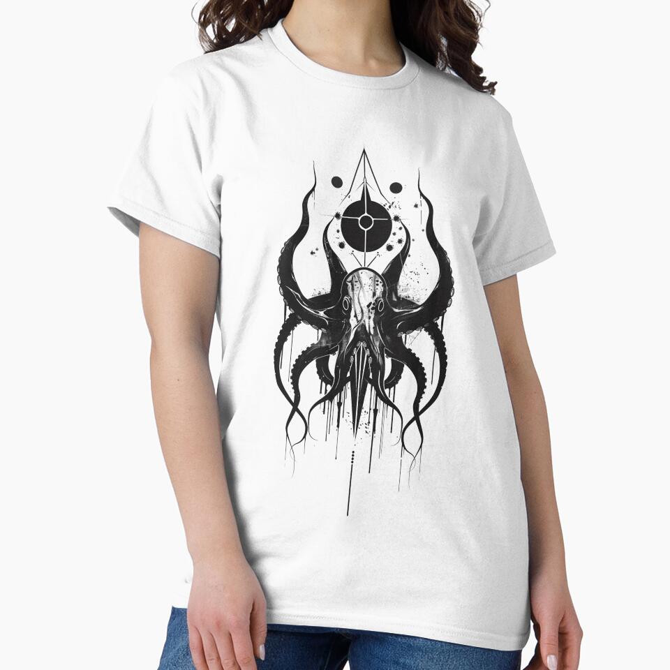 Dark Octopus Tattoo - Mysterious Black Ink Art by Fab-Haven