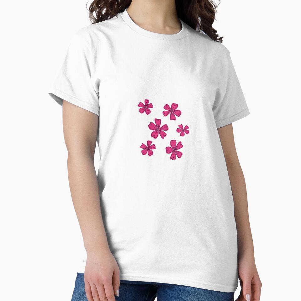 Y2K Hot pink Clover flowers sticker set by Aesthetica-1
