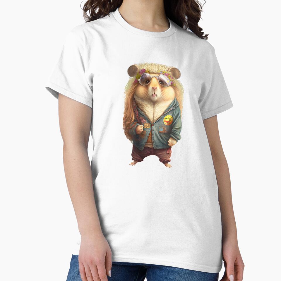Funny hippie hamster by AnimalArtPhotos