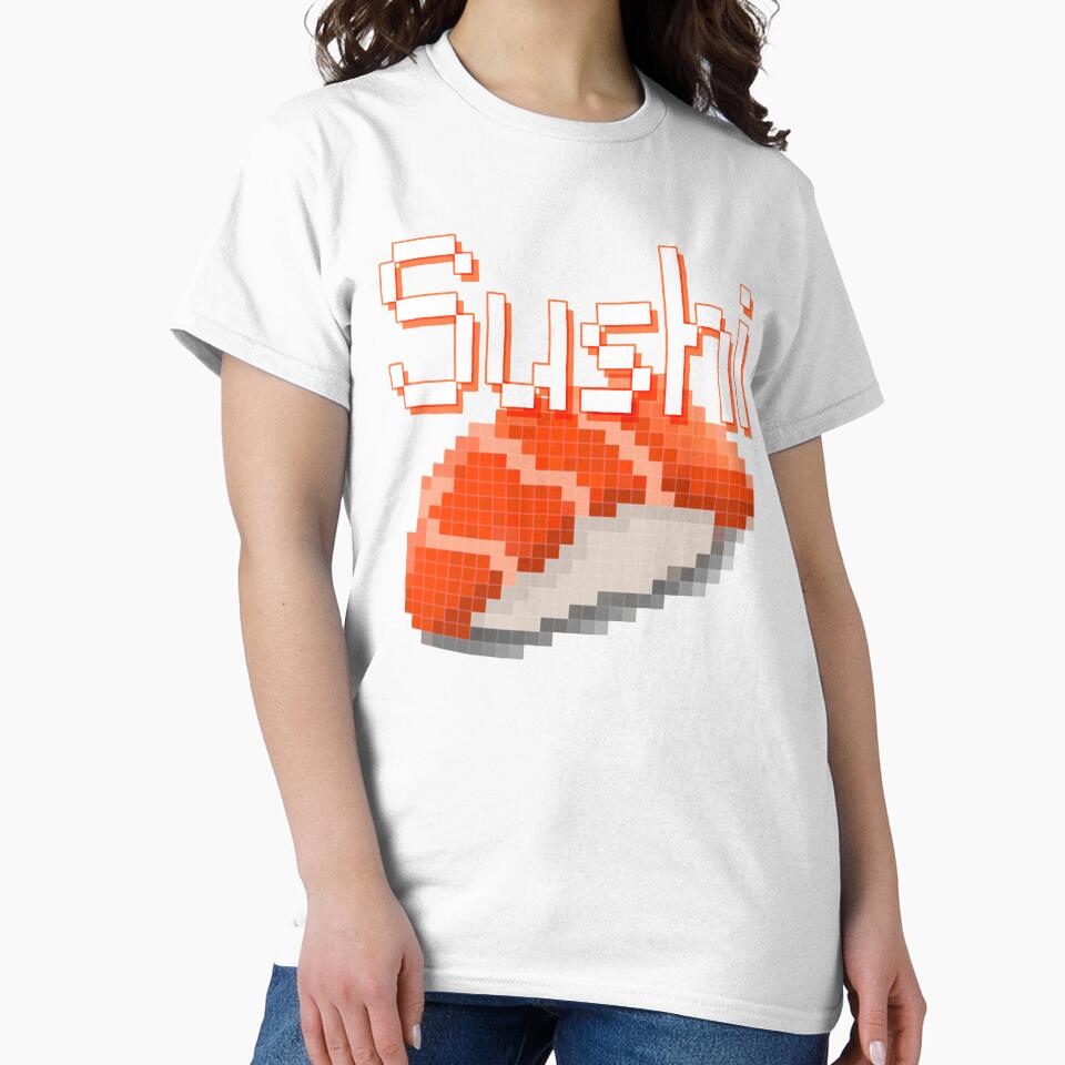 Sushi pixel w/ letter by Reyconsola