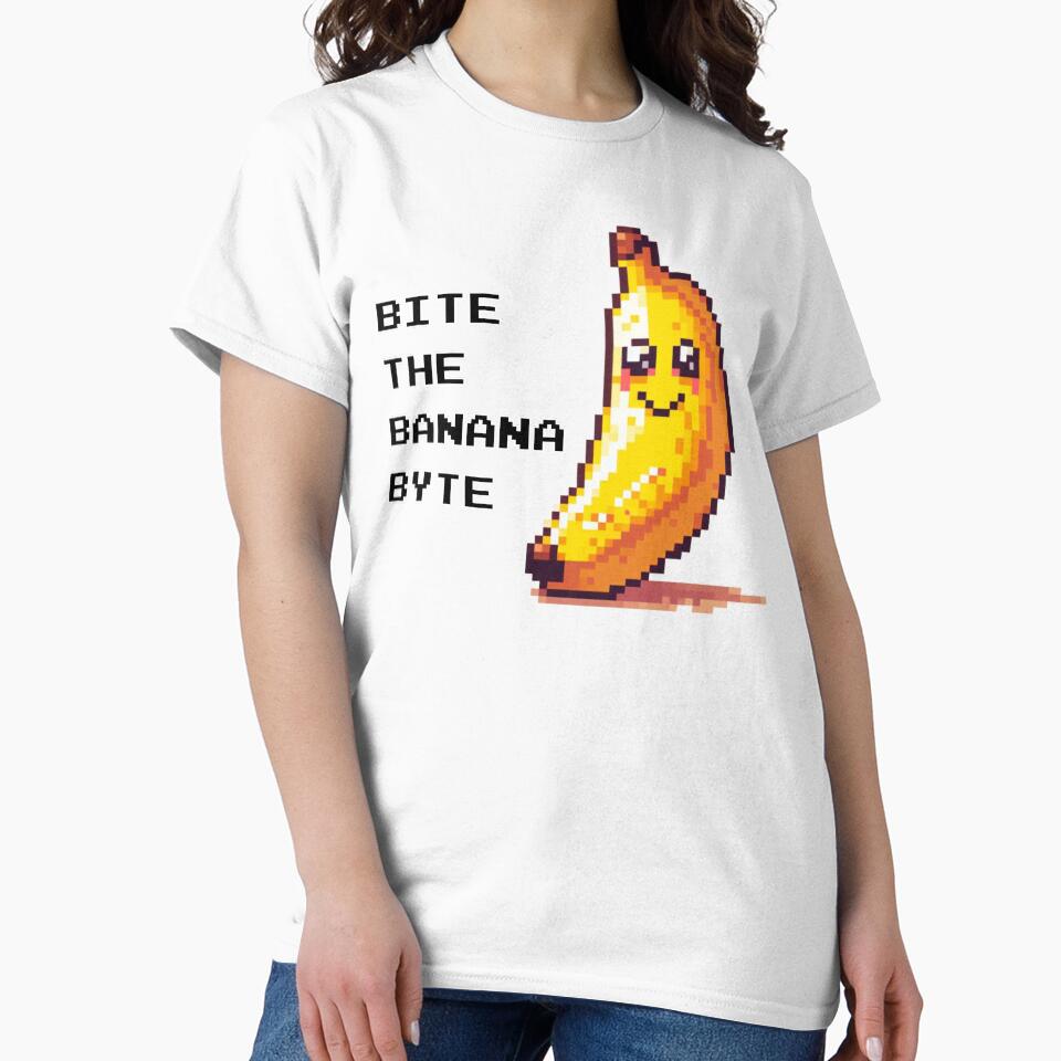 Bite the banana byte - pixel art style by Funny-Banana