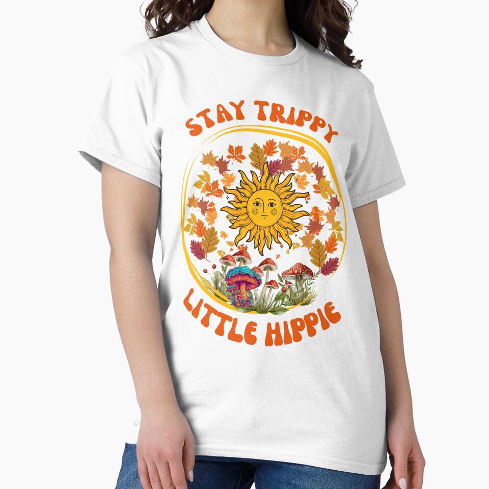 Retro Stay Trippy Little Hippie by AlienOccupation