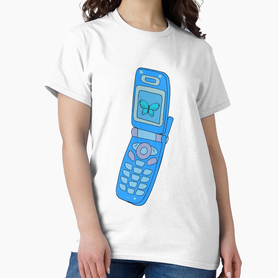 Y2k blue butterfly flip phone design by azzeddine  ⭐⭐⭐⭐⭐