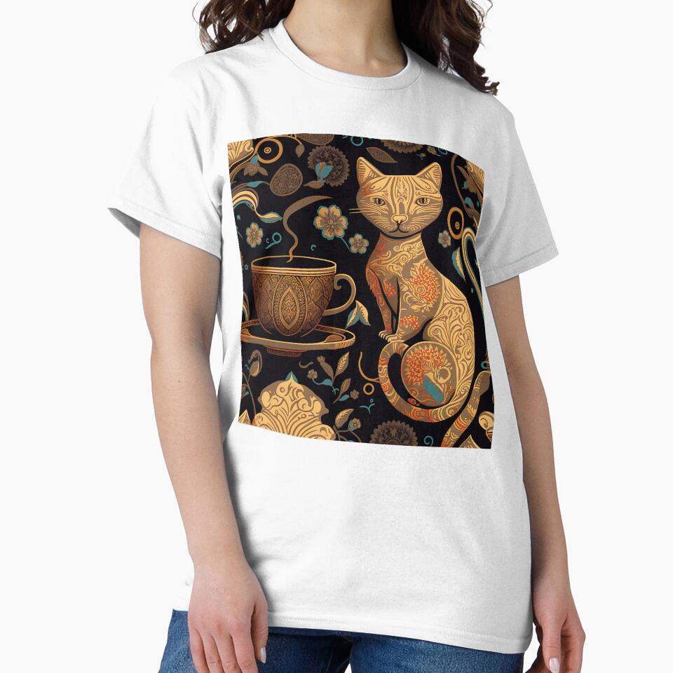 Cat and Coffee Design by Juliascutecornr