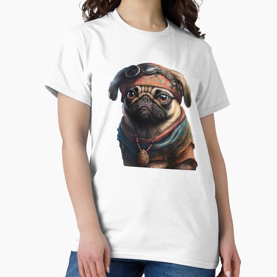 Festival pug by AnimalArtPhotos