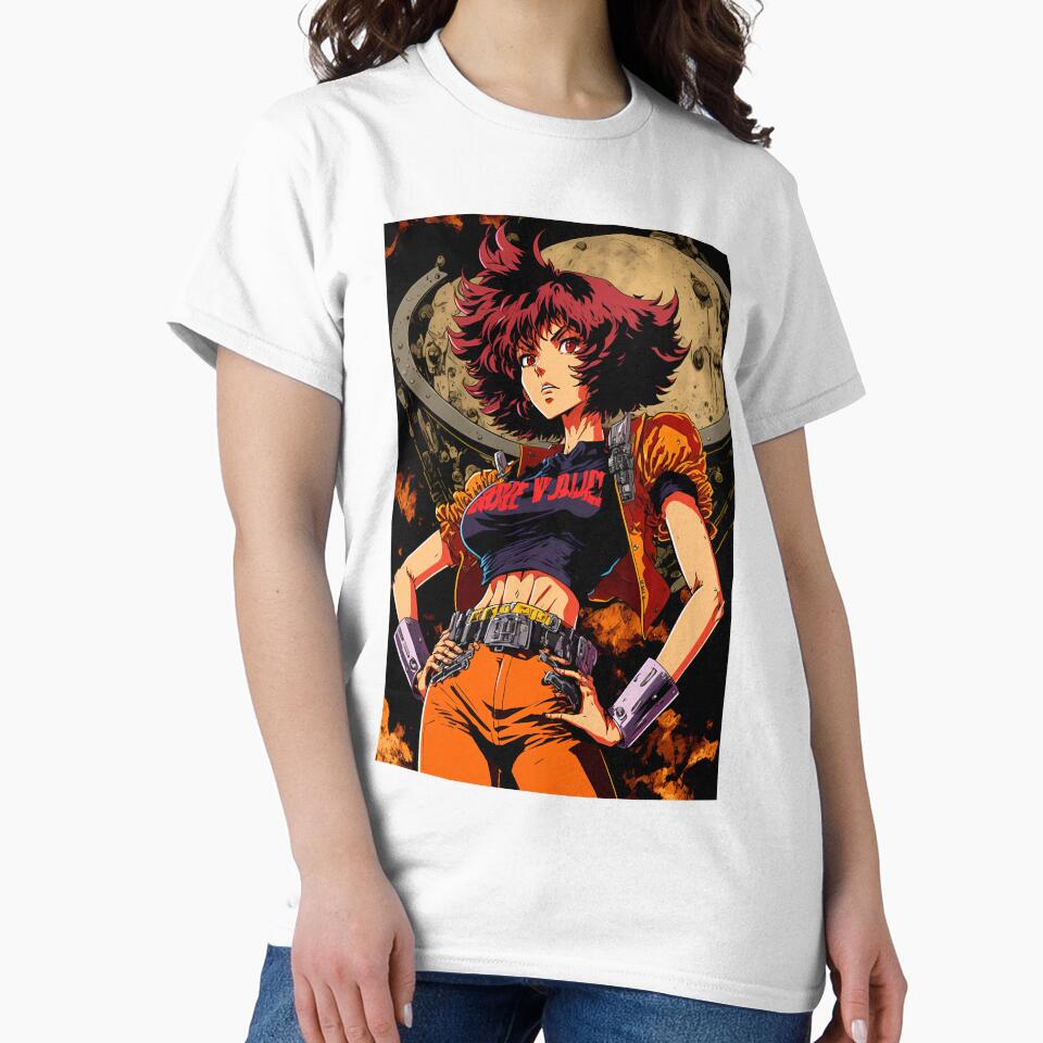 Anime Hot Girl in Futuristic outfit 90s style by Bubblebuk