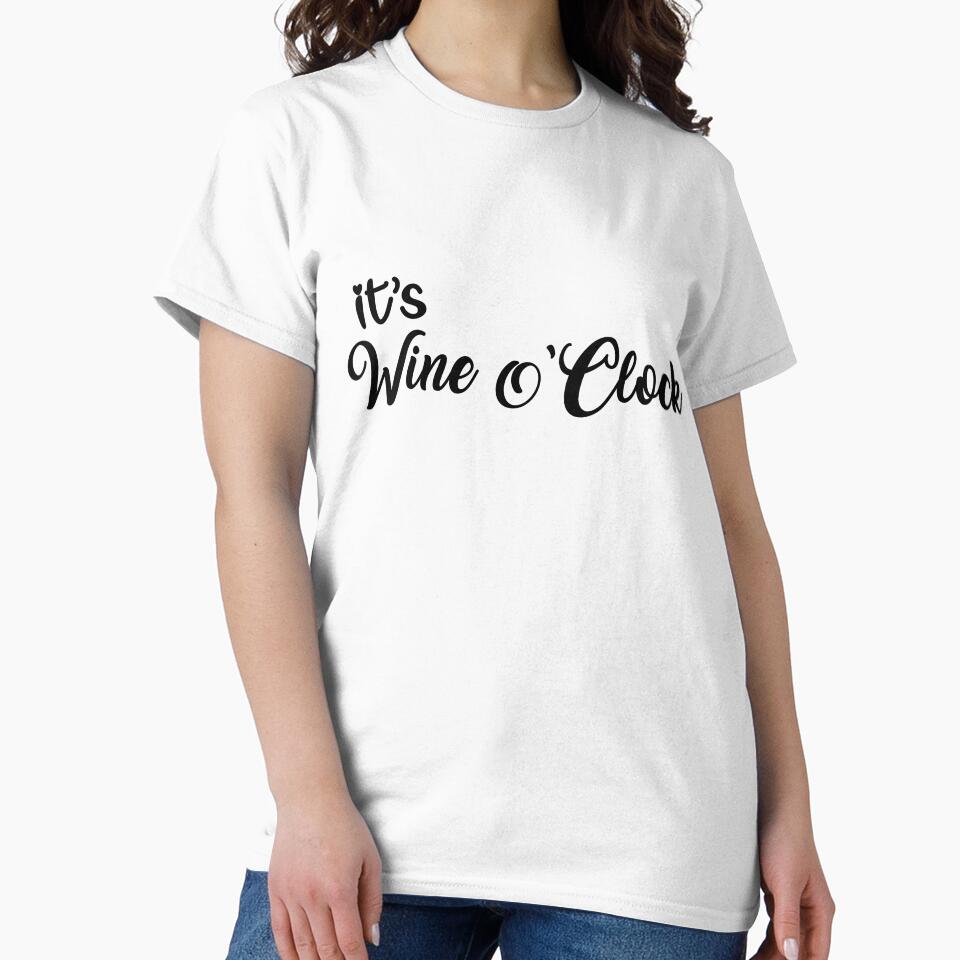 Wine O'Clock Wine Mom Design by ljb5440