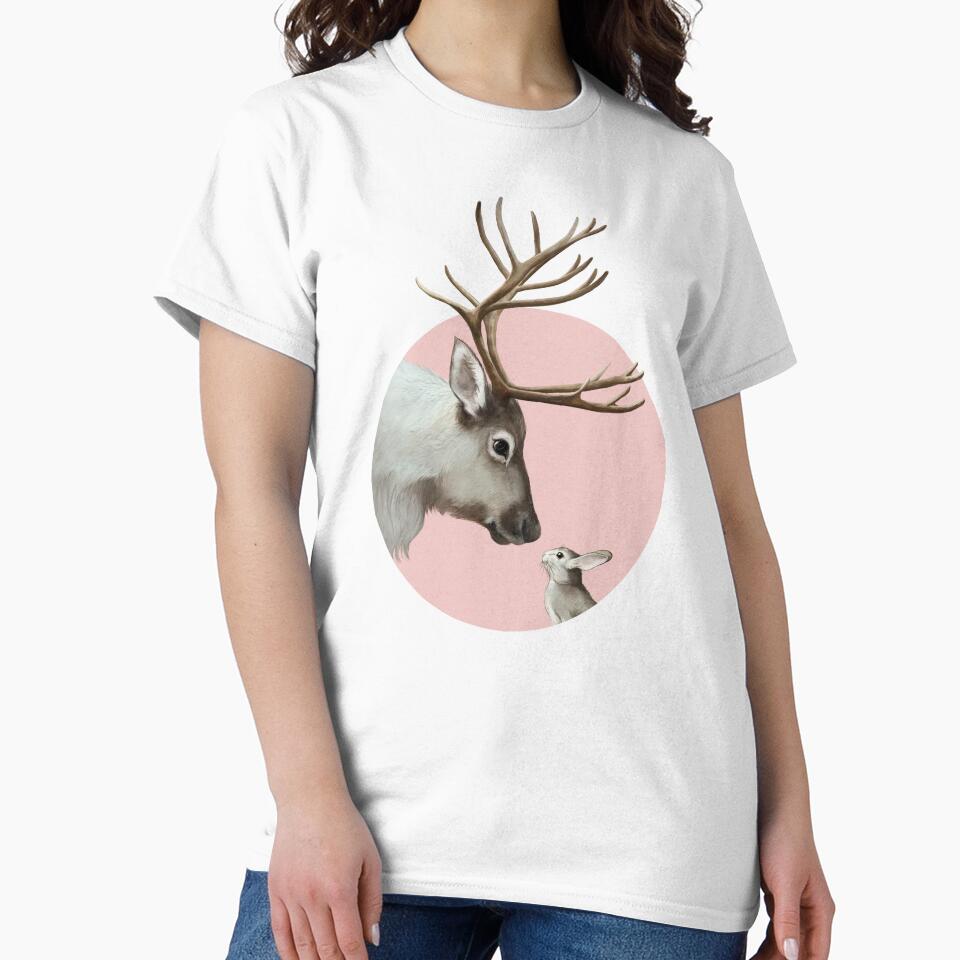 reindeer and rabbit by lauragraves
