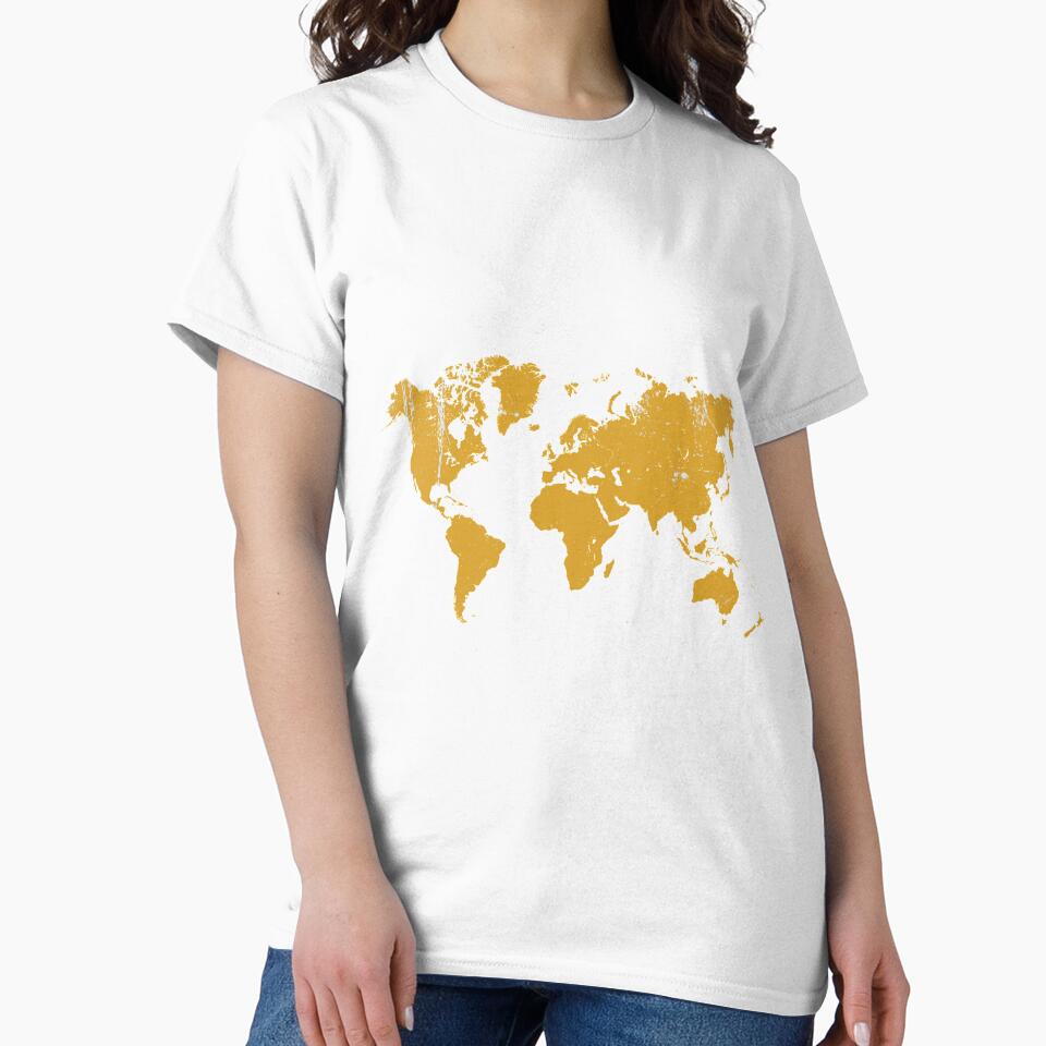Grunge world map by adiosmillet