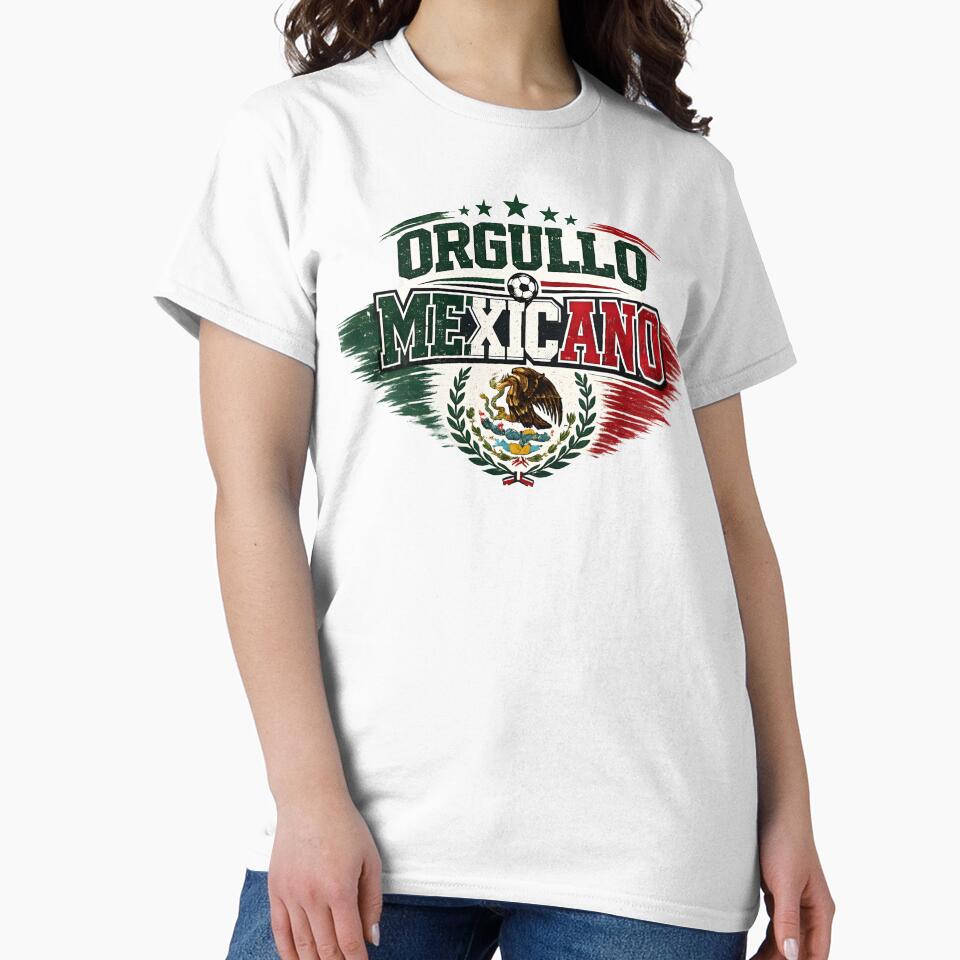Orgullo Mexicano Soccer Shirt Mexican Football Fan Futbol Mexico Pride Patriotic Design by Martin's_Design