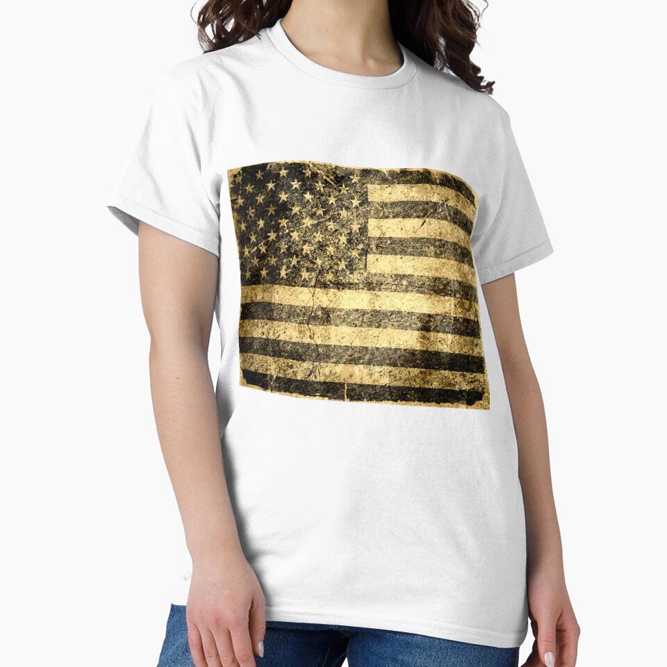 Old American Flag Grunge Cracked Wall by enhan