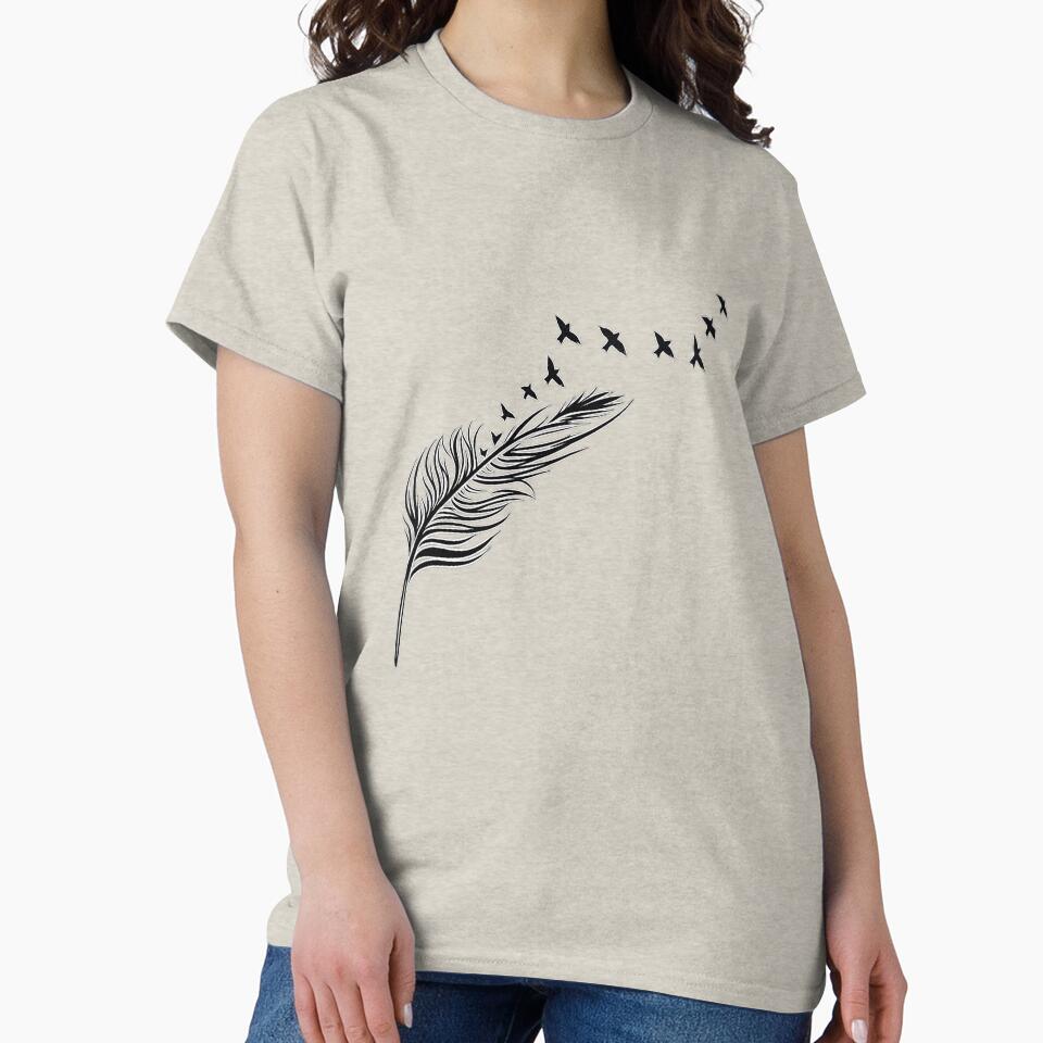 Feather minimalism line art by Natart1004