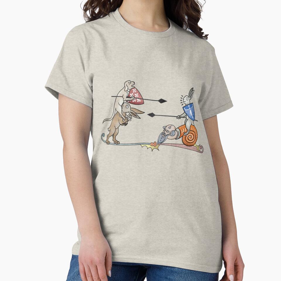 Medieval Marginalia - Joust Dog vs Rabbit by MargiKnights