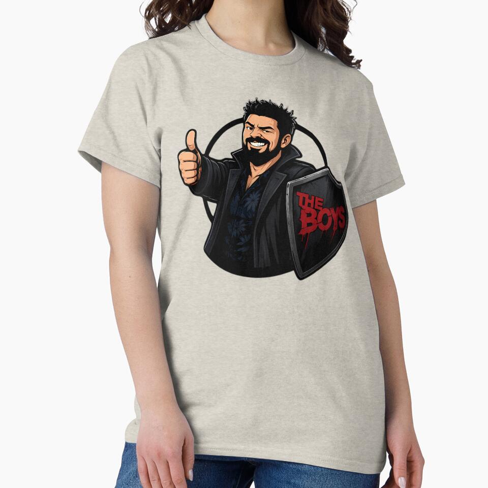 Butcher Thumbs Up Dark Shield Anti-Hero Sarcastic Comic Art by LoomisDreams